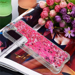 Soft TPU Clear Cover Moving Quicksand Glitter Cute Phone Case for Samsung Galaxy S22+ 5G