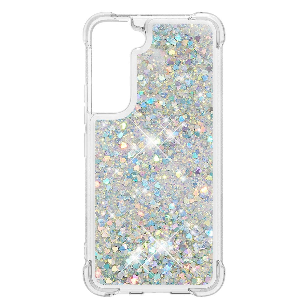 Soft TPU Clear Cover Moving Quicksand Glitter Cute Phone Case for Samsung Galaxy S22+ 5G