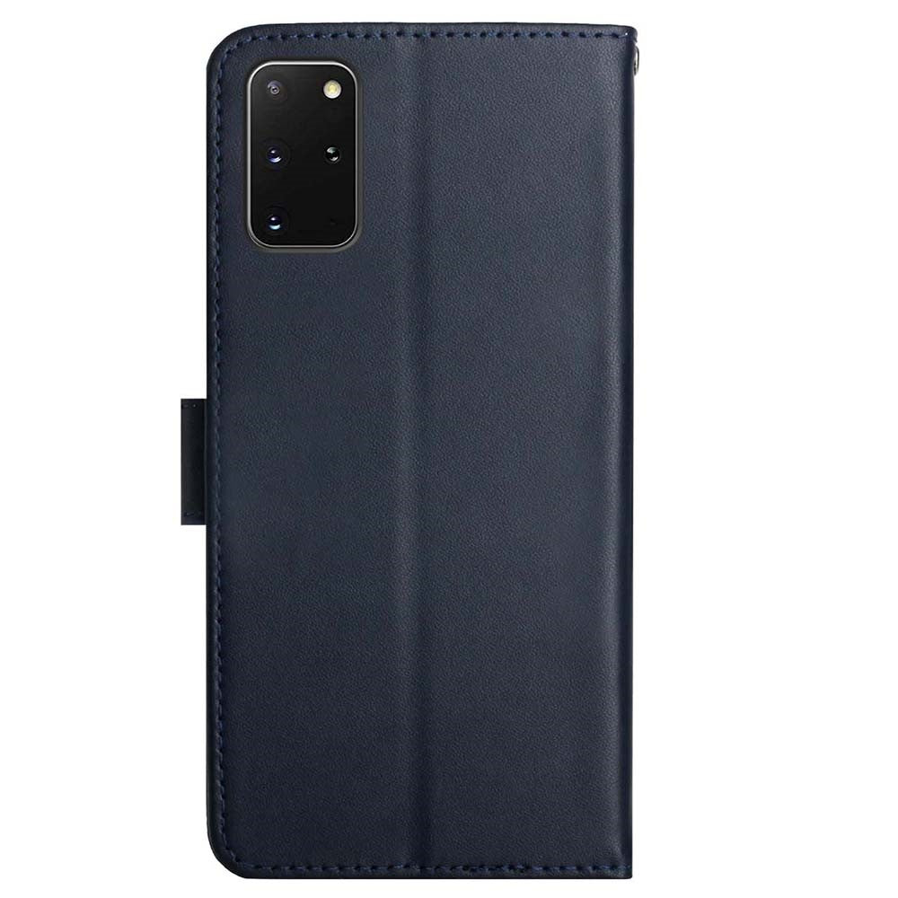 Magnetic Clasp Nappa Texture Case Wallet Genuine Leather Cover with Stand for Samsung Galaxy S20 Plus 4G/5G