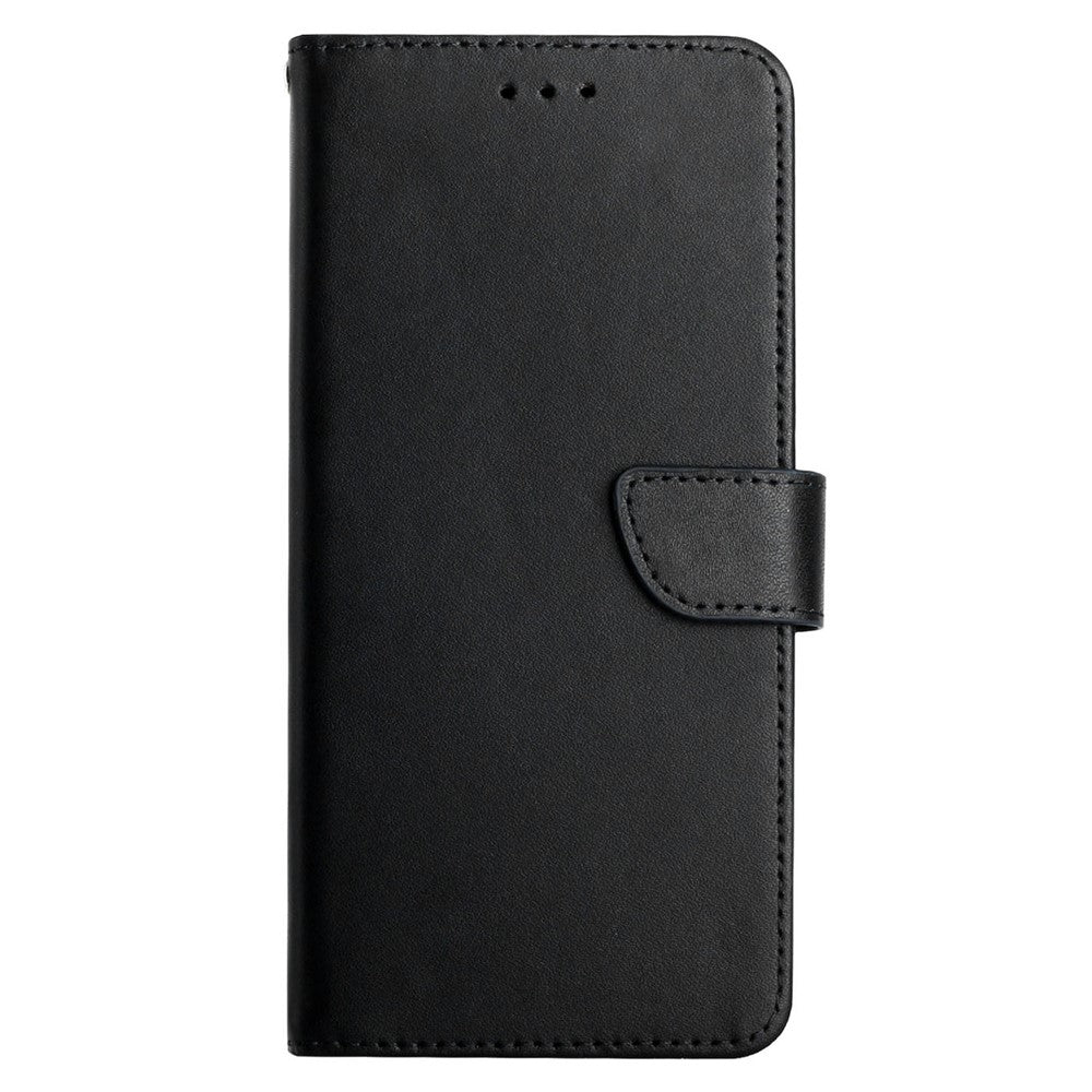 Nappa Texture Genuine Leather Shell Case Solid Color Stand Wallet Phone Cover for Samsung Galaxy S22 Ultra 5G