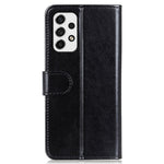 Læderetui i Crazy Horse tekstur med pungdesign, telefoncover og stander til Samsung Galaxy A53 5G
