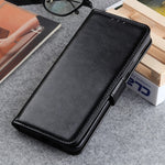 Læderetui i Crazy Horse tekstur med pungdesign, telefoncover og stander til Samsung Galaxy A53 5G