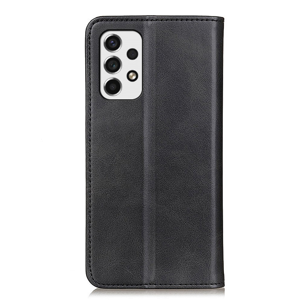 Split Leather Stand Wallet Case Auto Magnetic Closed Flip Folio Cover for Samsung Galaxy A53 5G