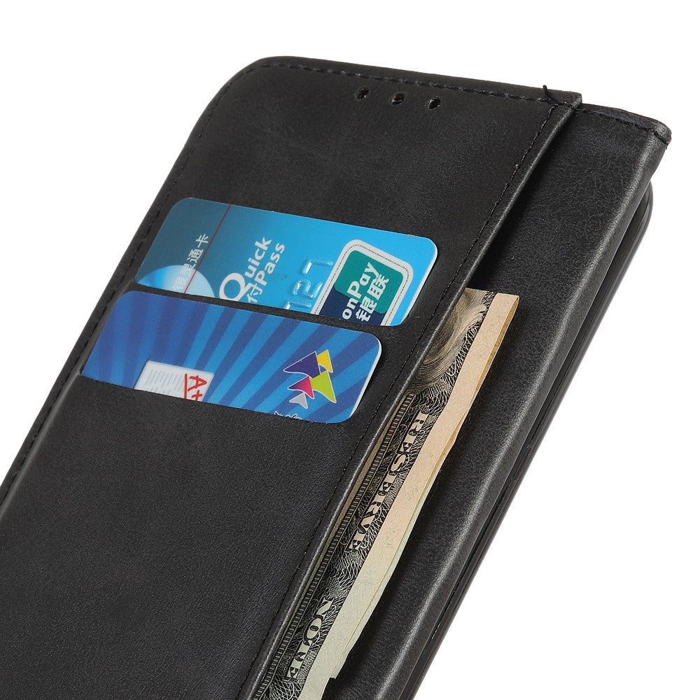 Split Leather Stand Wallet Case Auto Magnetic Closed Flip Folio Cover for Samsung Galaxy A53 5G