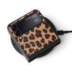 Textured Surface PU Leather Coated Hard PC Protective Phone Case Cover for Samsung Galaxy Z Flip3 5G