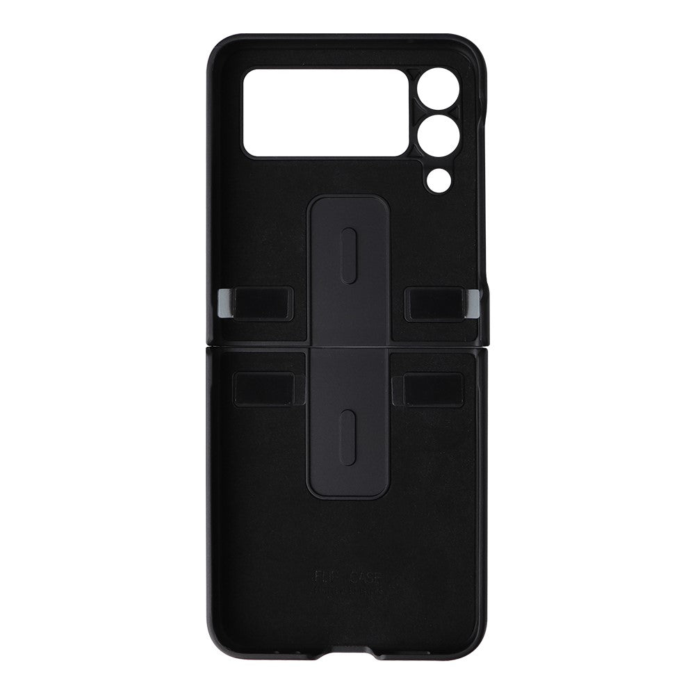 Textured Surface PU Leather Coated Hard PC Protective Phone Case Cover for Samsung Galaxy Z Flip3 5G