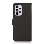 KHAZNEH Tekstureret PU Læder Telefon Pung Flip Cover Stativfunktion Magnetisk Beskyttende Folio Etui til Samsung Galaxy A33 5G