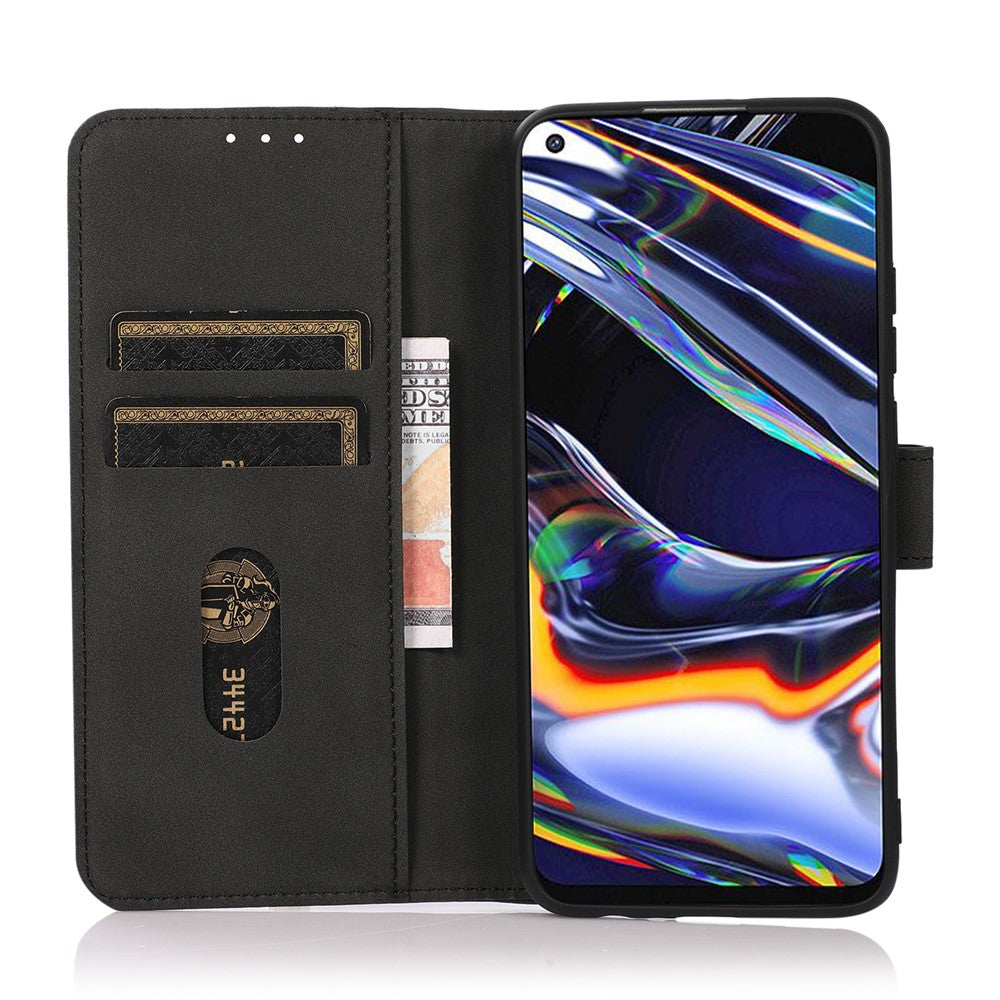 KHAZNEH Tekstureret PU Læder Telefon Pung Flip Cover Stativfunktion Magnetisk Beskyttende Folio Etui til Samsung Galaxy A33 5G