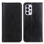 Litchi Texture Split Leather Flip Folio Wallet Phone Case Stand Magnetic Auto Closure Protective Cover for Samsung Galaxy A33 5G