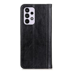 Litchi Texture Split Leather Flip Folio Wallet Phone Case Stand Magnetic Auto Closure Protective Cover for Samsung Galaxy A33 5G