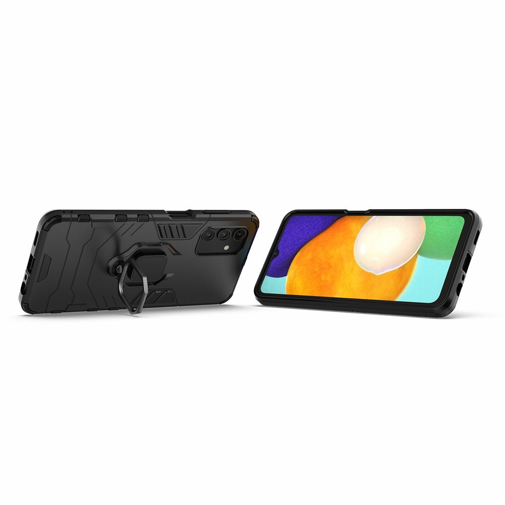 Ring Kickstand PC+ TPU Dubbelskiktat Stötdämpande Skyddsskal för Samsung Galaxy A13 5G