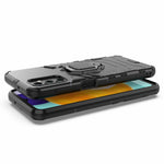 Ring Kickstand PC+ TPU Dubbelskiktat Stötdämpande Skyddsskal för Samsung Galaxy A13 5G