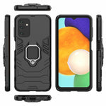 Ring Kickstand PC+ TPU Dubbelskiktat Stötdämpande Skyddsskal för Samsung Galaxy A13 5G
