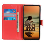 Litchitexturerat PU-läderfodral med stativ och stötsäkert TPU-plånboksfodral till Samsung Galaxy A33 5G