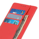 Litchi Texture PU Leather Stand Phone Cover Shockproof TPU Inner Protective Wallet Case for Samsung Galaxy A33 5G