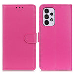 Litchi Texture PU Leather Stand Phone Cover Shockproof TPU Inner Protective Wallet Case for Samsung Galaxy A33 5G