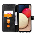 PU Leather Wallet Stand Folio Flip Protective Phone Cover for Samsung Galaxy A03s (164.2mm)
