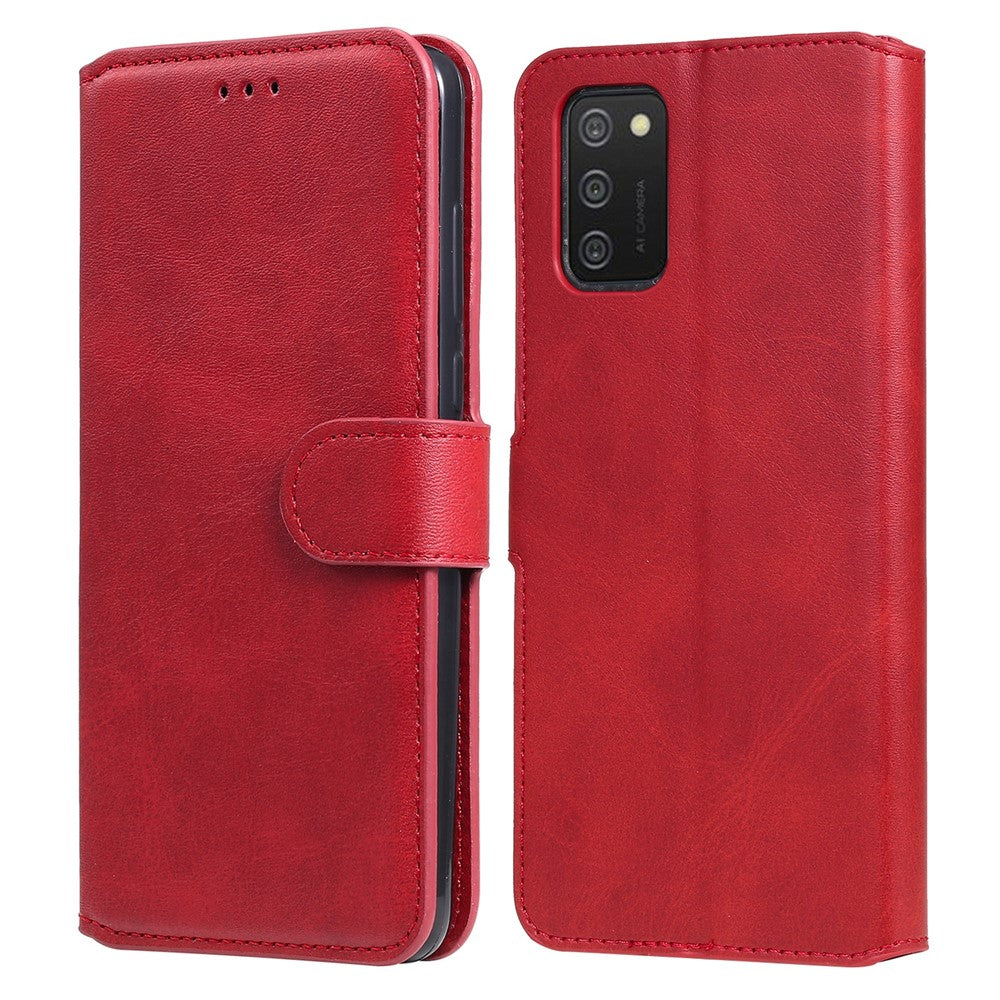 PU Leather Wallet Stand Folio Flip Protective Phone Cover for Samsung Galaxy A03s (164.2mm)