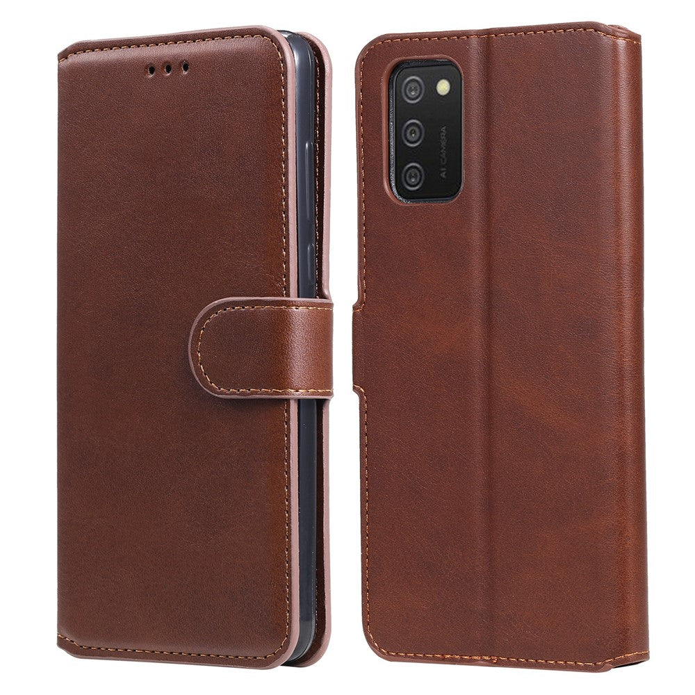 PU Leather Wallet Stand Folio Flip Protective Phone Cover for Samsung Galaxy A03s (164.2mm)