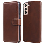 All-inclusive Protection Wallet Stand PU Leather Phone Cover Shell for Samsung Galaxy S22+ 5G