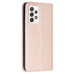 Auto-absorbed Carbon Fiber Texture Stand Wallet Leather Case Cover with Hand Strap for Samsung Galaxy A52 5G / A52s 5G / A52 4G