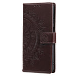 Til Samsung Galaxy S22 5G prægning Mandala blomstermønster Folio Flip Telefoncover PU-læderpung Standcover