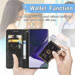 Stand Function Embossed Mandala Pattern Leather Flip Case Wallet Cover with Strap for Samsung Galaxy S22 Ultra 5G
