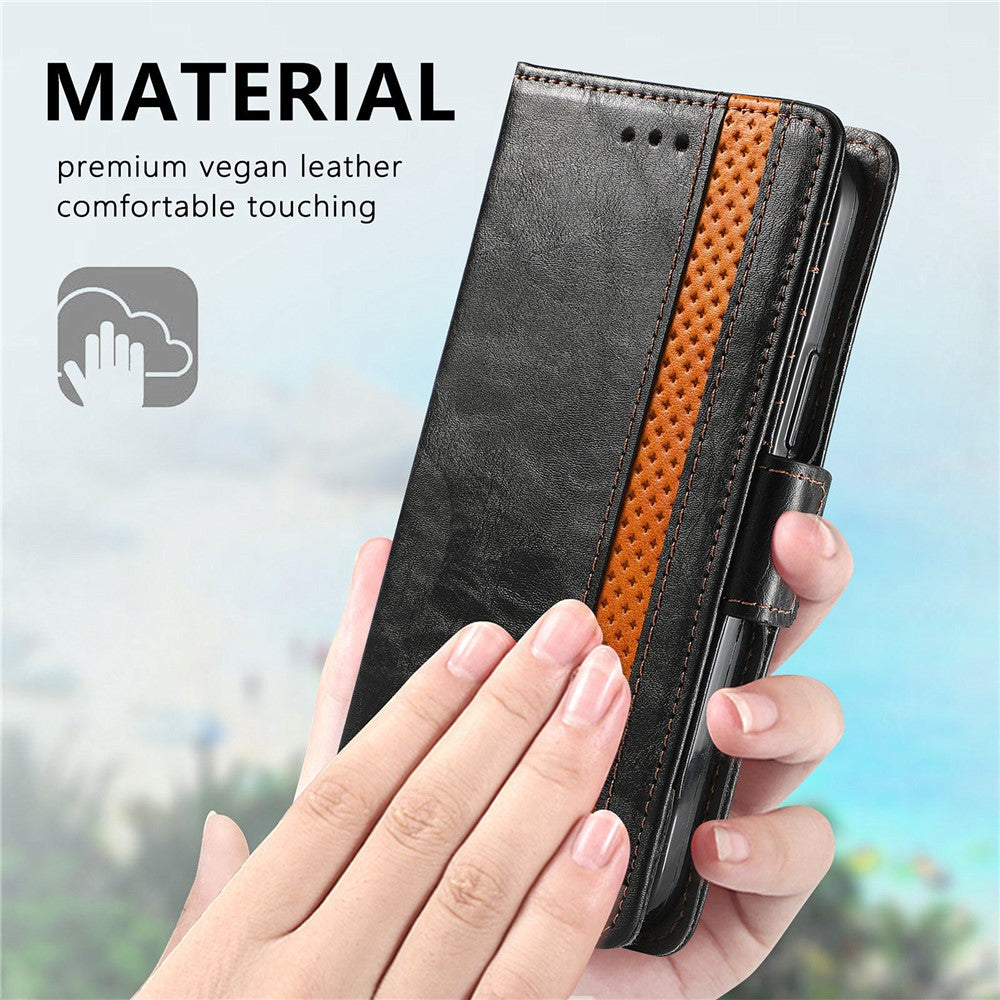 For Samsung Galaxy S22 Ultra 5G Phone Cases CASENEO PU Leather Cover Stand with RFID Blocking Wallet
