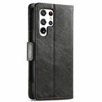 For Samsung Galaxy S22 Ultra 5G Phone Cases CASENEO PU Leather Cover Stand with RFID Blocking Wallet