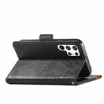 For Samsung Galaxy S22 Ultra 5G Phone Cases CASENEO PU Leather Cover Stand with RFID Blocking Wallet