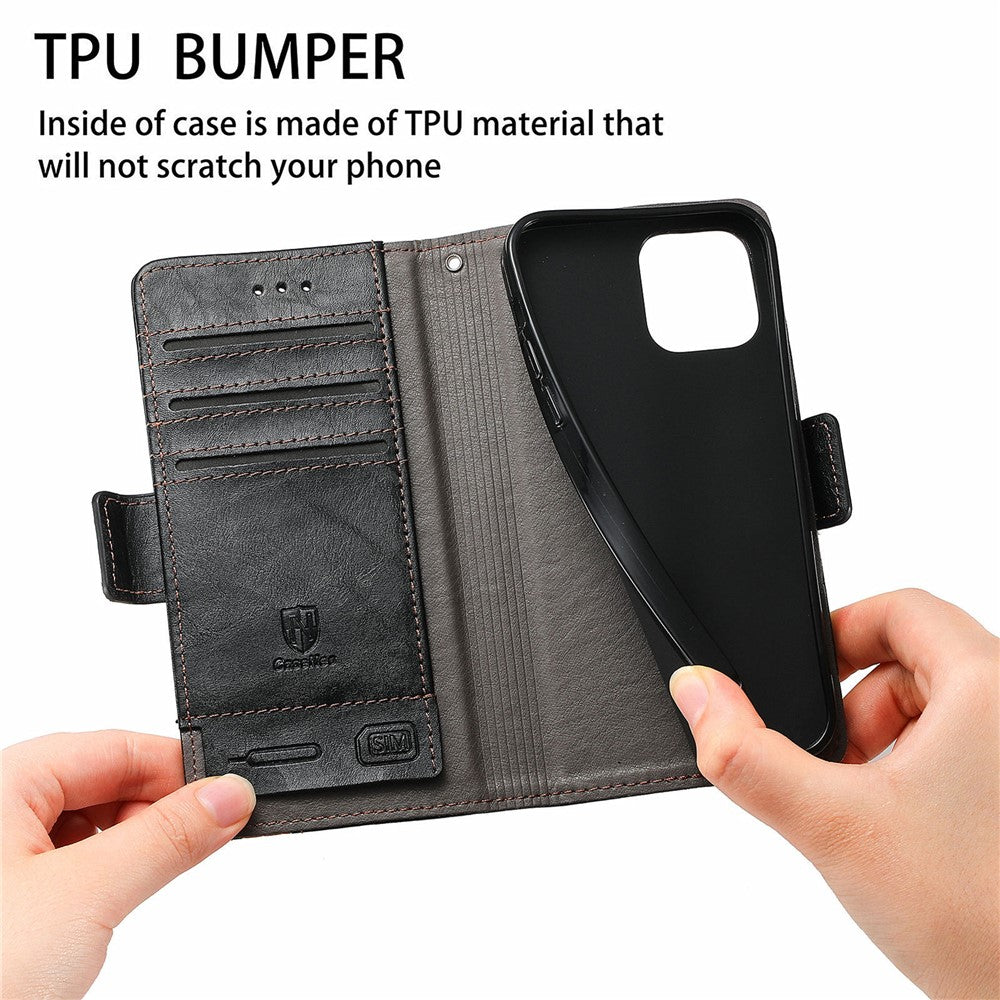 For Samsung Galaxy S22 Ultra 5G Phone Cases CASENEO PU Leather Cover Stand with RFID Blocking Wallet