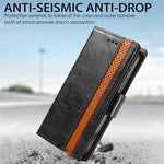 For Samsung Galaxy S22 Ultra 5G Phone Cases CASENEO PU Leather Cover Stand with RFID Blocking Wallet