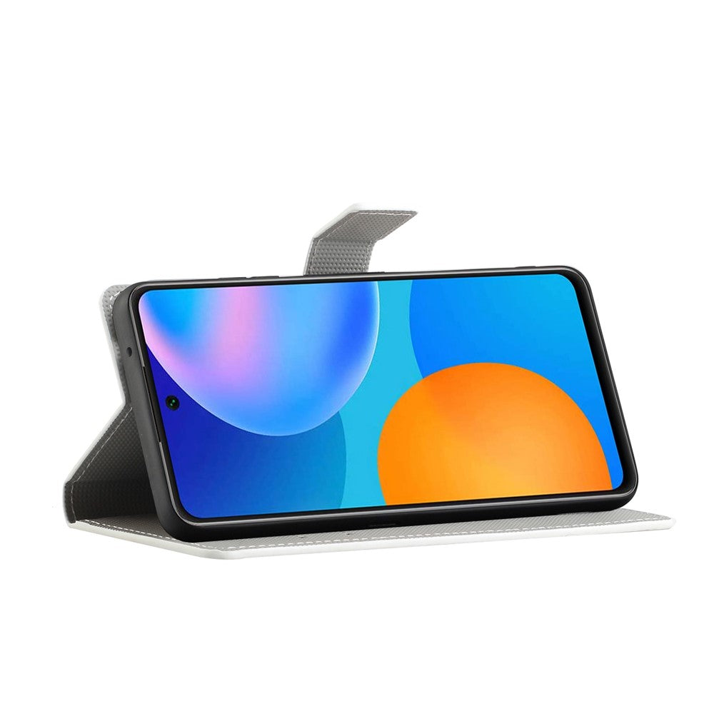 Mønstertryk Tegnebog Stødsikkert Cover PU Læder Flip Magnetisk Beskyttelsescover med Stativ til Samsung Galaxy A33 5G