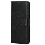 Owl Tree Imprinted Design PU Leather Flip Folio Case Wallet Stand Protective Cover with Strap for Samsung Galaxy A33 5G