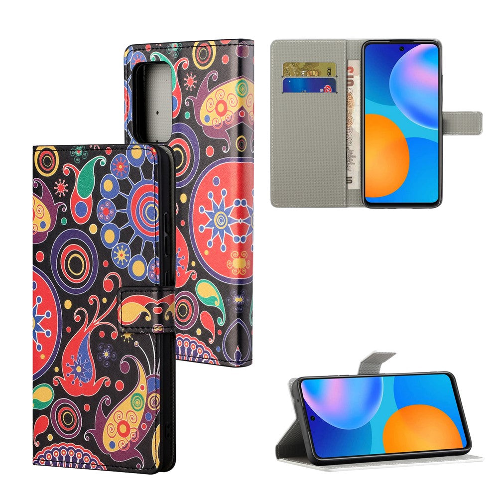 Pattern Printing Wallet Case All-Around Protection PU Leather Stand Flip Phone Shell for Samsung Galaxy A53 5G
