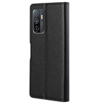 Litchi Texture Leather Wallet Stand Case Magnetic Clasp Cell Phone Protector Shell for Samsung Galaxy A53 5G