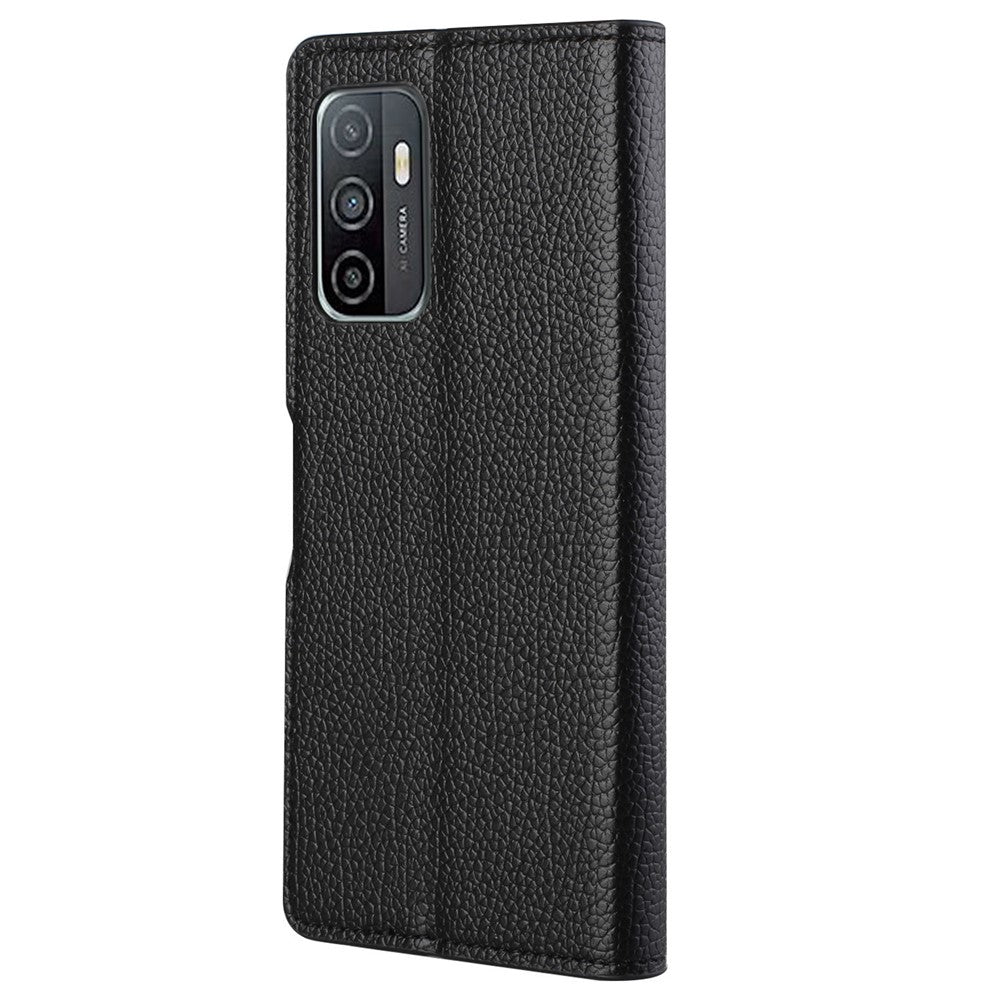 Litchi Texture Leather Wallet Stand Case Magnetic Clasp Cell Phone Protector Shell for Samsung Galaxy A53 5G