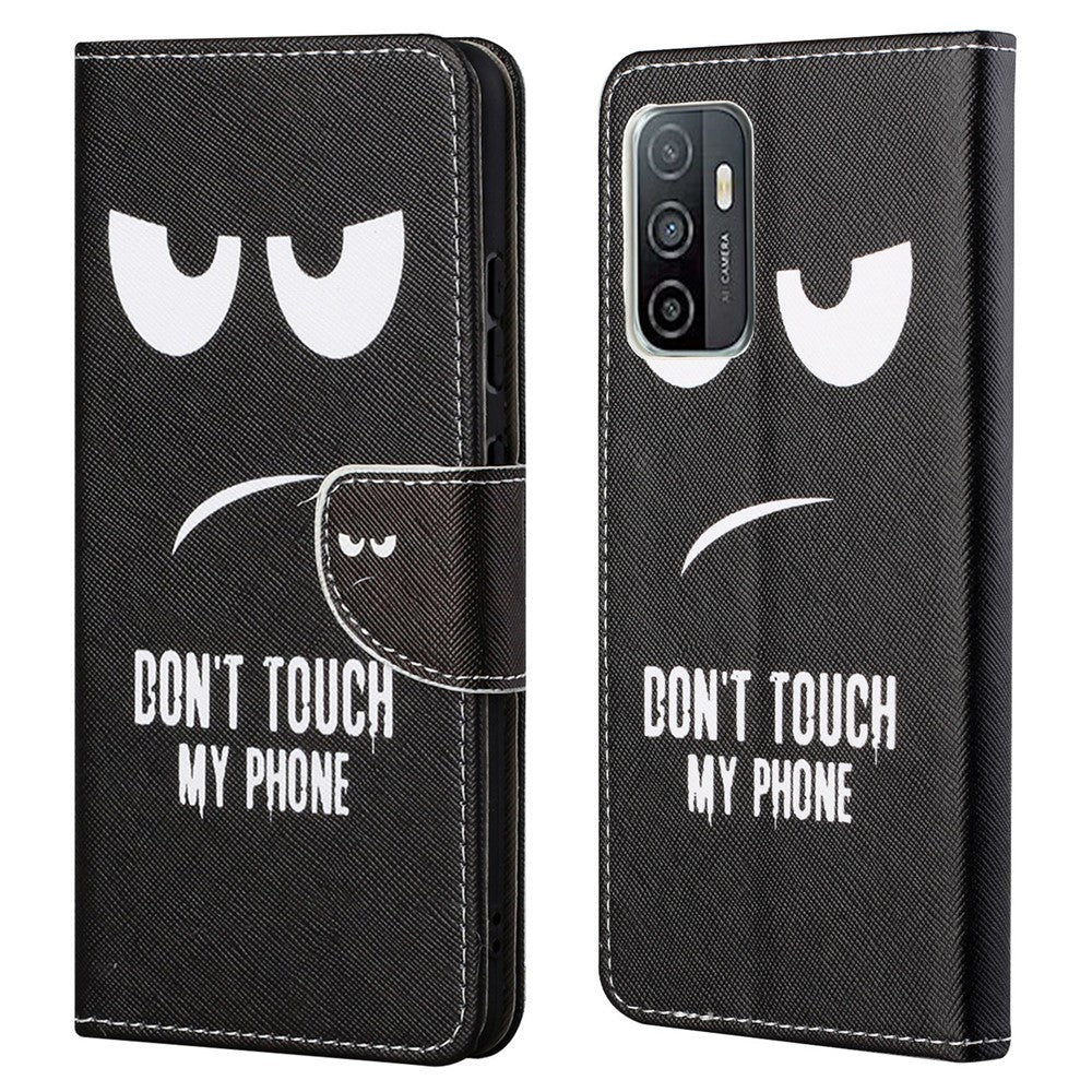 Mønstertryk Telefoncover Pung i Læder med Foldefunktion til Samsung Galaxy A53 5G