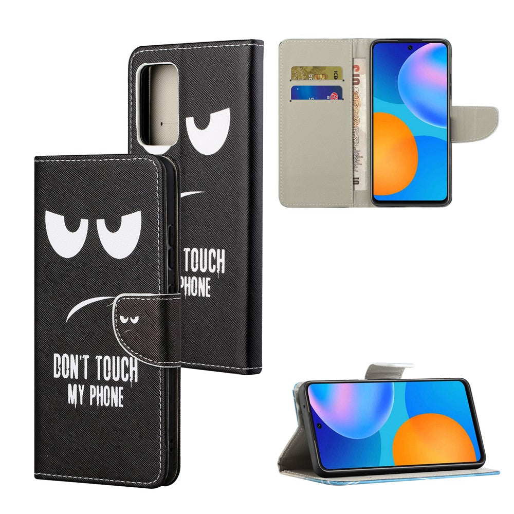 Mønstertryk Telefoncover Pung i Læder med Foldefunktion til Samsung Galaxy A53 5G