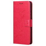 Imprinted Butterflies Flower Wallet Function Phone Case PU Leather Protective Phone Stand Shell for Samsung Galaxy A53 5G