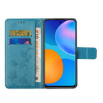 Praktisk Pung Funktion Telefoncover Med Trykte Sommerfugle Blomster Anti-fald PU Læder Beskyttende Telefonstativ Cover til Samsung Galaxy A33 5G