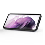 Ring Holder Kickstand Soft TPU Hard PC Scratch-Resistant Protective Back Cover for Samsung Galaxy S22 5G