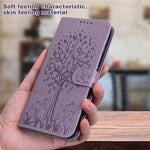 Stylish Deer Tree Pattern Imprint Full-Protection PU Leather Wallet Stand Phone Shell Case for Samsung Galaxy A53 5G