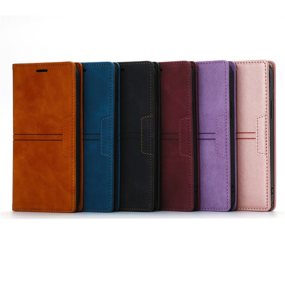 Auto-absorbed Scratch Resistant Fantasy TPU+PU Leather Phone Wallet Cover Shell for Samsung Galaxy S22 5G
