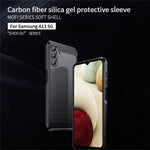 MOFI TPU-mobilskal med borstad kolfiberdesign, mjukt och välskyddat fodral för Samsung Galaxy A13 5G / A04s 4G (164,7 mm)