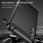 MOFI TPU-mobilskal med borstad kolfiberdesign, mjukt och välskyddat fodral för Samsung Galaxy A13 5G / A04s 4G (164,7 mm)