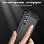 MOFI TPU-mobilskal med borstad kolfiberdesign, mjukt och välskyddat fodral för Samsung Galaxy A13 5G / A04s 4G (164,7 mm)