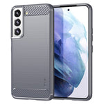 MOFI For Samsung Galaxy S22+ 5G Brushed Carbon Fiber Design Soft TPU Cover Well-Protected Phone Case
