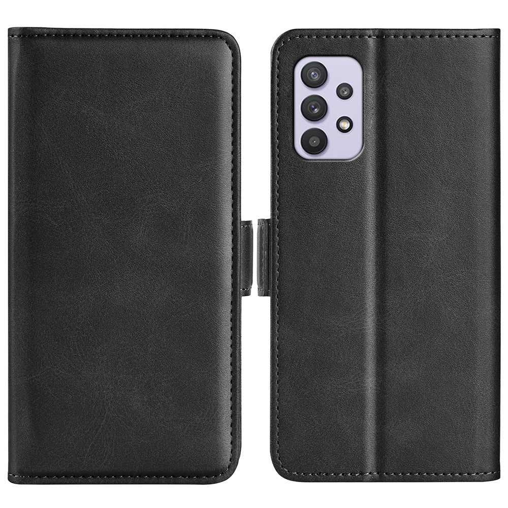 Flip Folio PU-läderfodral med stativ och dubbla magnetiska spännen med plånboksfunktion för Samsung Galaxy A53 5G