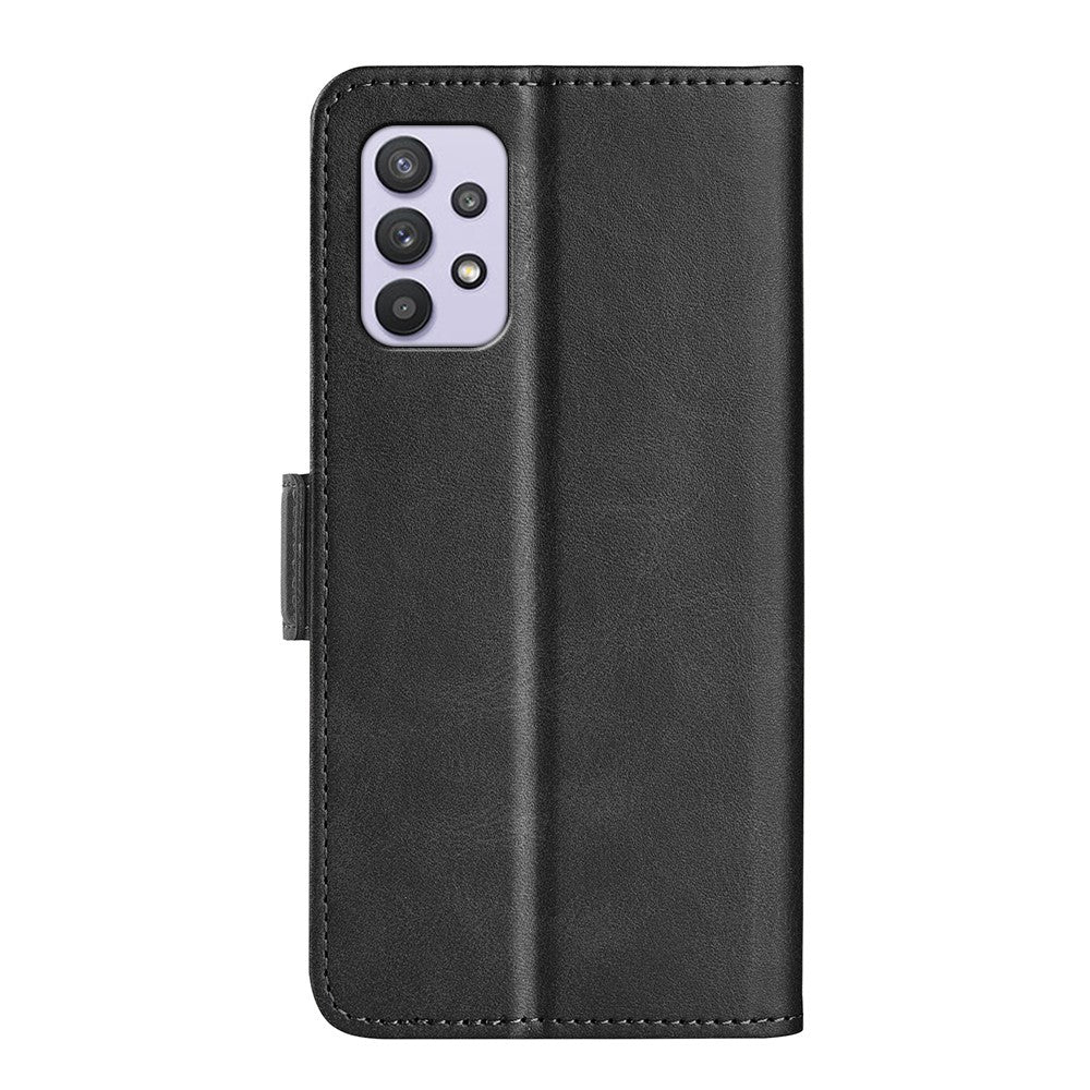 Flip Folio PU-läderfodral med stativ och dubbla magnetiska spännen med plånboksfunktion för Samsung Galaxy A53 5G